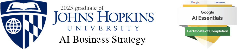 I am Larry Collett, recent graduate of Johns Hopkins University in AI Business Strategy. I am a Speaker, AI Expert, Consultant, Trainer, and Automation Workflow developer in Charleston, SC and the surrounding Lowcountry area.